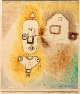 彼の家の前の警備員 作： Paul Klee